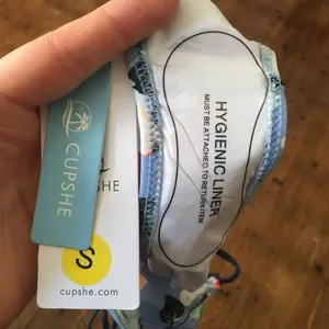 Cupshe NWT blue floral S bikini bottoms thumbnail 4
