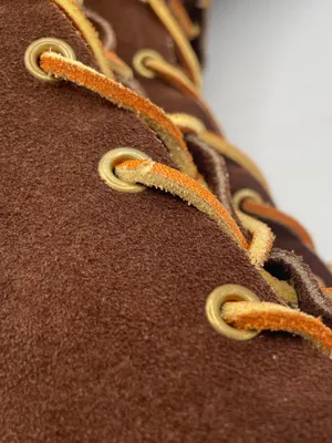 Vintage TAOS 9 Brown Suede Knee High Lace Up Moccasin Boots Boho Western thumbnail 7
