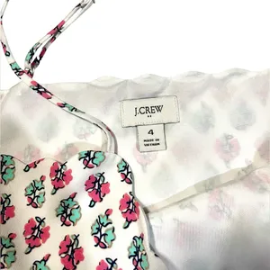 J.Crew Floral Scalloped Cami Top Size 4 thumbnail 3