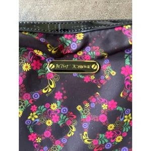 Betsey Johnson colorful floral happy skull‎ pattern hobo bag thumbnail 3