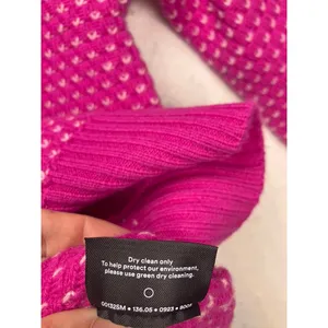 Summersalt Sweater Womens Small‎ Pink Wool Cashmere Balloon Sleeve Crew FLAW thumbnail 11
