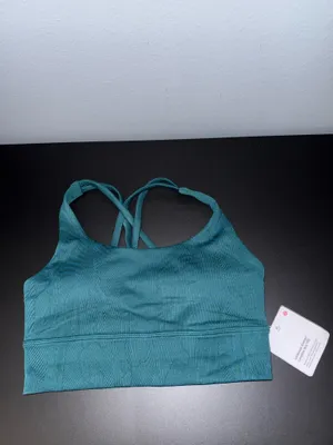 Lululemon Energy Longline Ribbed Bra *Medium Support, B–D Cups - Storm Teal thumbnail 4