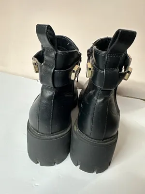 Women’s Size 10 Y2K Chunky Heel Boots Platform Grunge Retro Fall Streetwear thumbnail 4