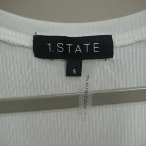 1.STATE Womens White Ribbed Front Knot Short Sleeve Scoop Neck T-Shirt Size‎ S thumbnail 4