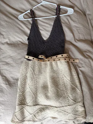 Free People Knit and Wool Mini Dress thumbnail 1