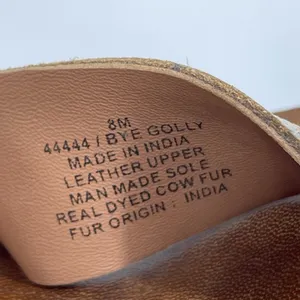 Diba True Womens 8 Sandals Bye Golly Wedge‎ Cheetah Cow Fur Leather Brown Gold thumbnail 8