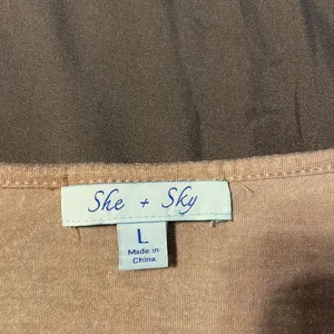 She + Sky Long Embroidered Bell Sleeve Shirt thumbnail 5