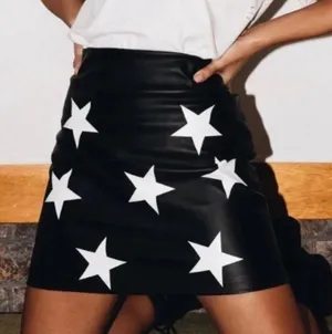 Princess Polly Star Leather Skirt thumbnail 1