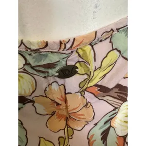 Vintage Quiksilver Women's Hawaiian Tropical Floral Halter Neck Tie Top M thumbnail 3