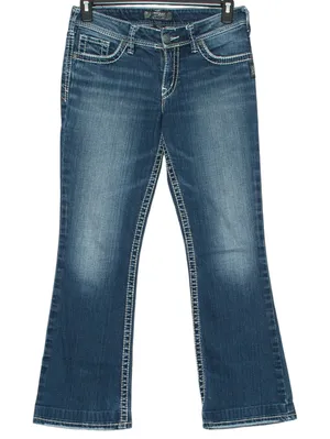 Silver Jeans Suki Bootcut Y2K Retro Western Casual Minimalist Classic Blue 29 thumbnail 1