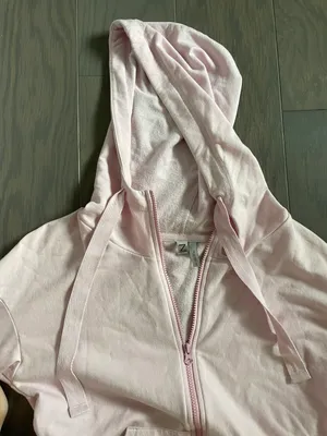 Oversized Pink Zip-Up • Size S thumbnail 2