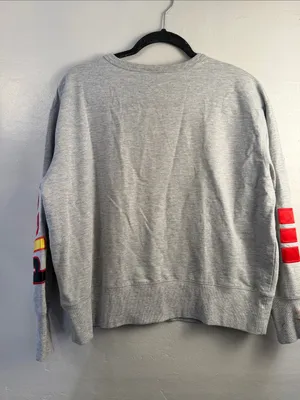 Disney Gray Sweatshirt with Red & Yellow Appliqué size medium thumbnail 7