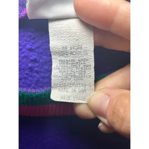 Megatrends Vintage 90s Purple Crewneck Sweatshirt with Pocket‎ Large thumbnail 3