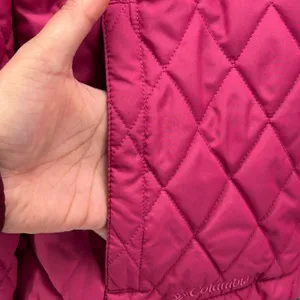 Columbia Quilted‎ Puffer Jacket Fuchsia Pink Medium thumbnail 3
