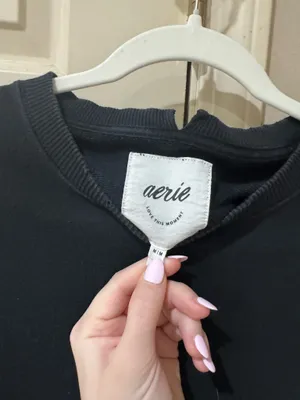 Aerie Crewneck Sweatshirt Oversized thumbnail 4