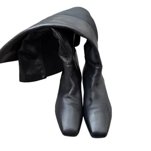 Naturalizer Reese Black Leather Over The Knee Square Toe Side Zip Boots 6M thumbnail 4