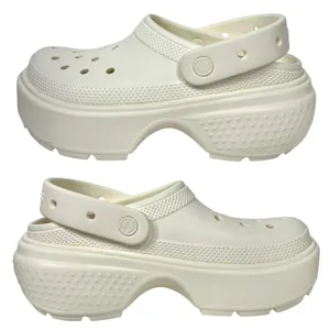Crocs Stomp Platform Clog Women 9 Chalk Off-White Chunky Lug Sole‎ Y2K Gorpcore thumbnail 1