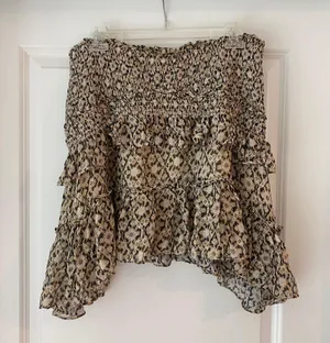 Anthropologie Ruffle Mini Skirt thumbnail 1
