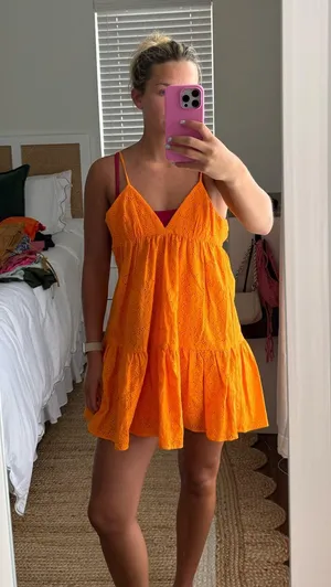 Orange ZARA Dress Mini thumbnail 3