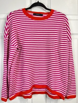 Zesica women’s striped pullover sweater thumbnail 1
