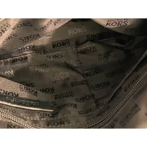 Michael Kors black Leather Studded Shoulder Bag w/partial chain strap thumbnail 9