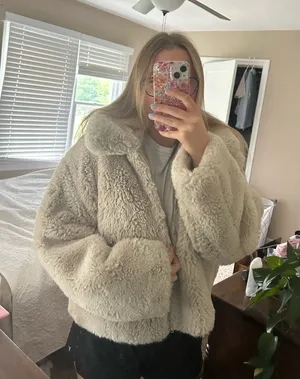Gap faux fur jacket  thumbnail 1