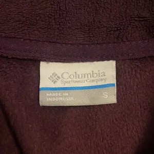 COLUMBIA Womens‎ Benton Springs Full Zip Fleece Jacket Burgundy Size S Small thumbnail 5