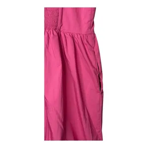 Express Fit & Flare Mini Dress Women‎ M Pink Strapless Bubble Hem Pockets Party thumbnail 12