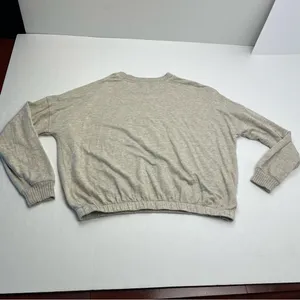 Magaschoni Sweater Womens Size‎ XS Oatmeal Tan Cream Top Knit Crewneck Pullover thumbnail 8