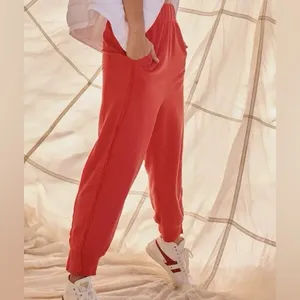 Free People Movement Where The Wind Blows Joggers‎ Red Size Xsmall thumbnail 2