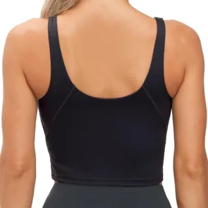 Women's Black Sports Bra Top thumbnail 2