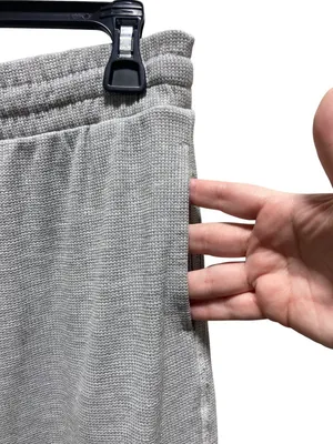 Fabletics Waffle Knit Joggers Gray Size XL Athleisure Cozy Casual Spring Workout thumbnail 9