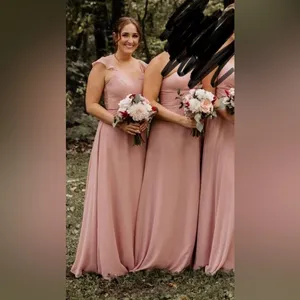AZAZIE Everett trusty dust pink bridesmaid dress size 4. thumbnail 4