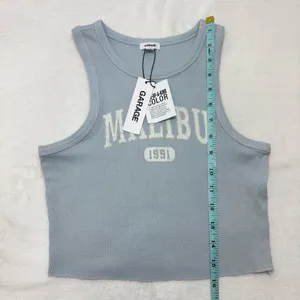Garage Light Blue Malibu Crop Top Cami Kenny Tank Kentucky‎ Blue Size PS thumbnail 5