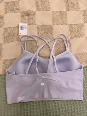 NWT Lululemon Like a Cloud Longline Bra B/C‎ size 10 Serene Blue thumbnail 4