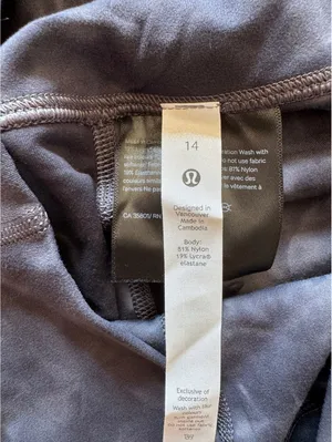 Lululemon Align High Rise 25” Diamond Dye Pitch Grey Graphite Grey Size 14 NWT thumbnail 6