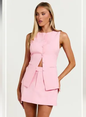 SHOWPO. - Desi skirt and top SET size 4 color pink thumbnail 1