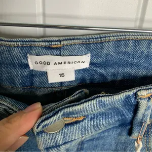 Good American Good‎ Vintage distressed straight leg jeans size 15 thumbnail 11