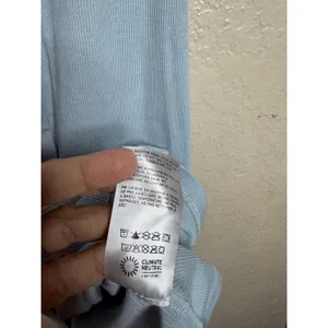 Reformation Raelynn Knit Mini Dress size S Light Blue Button Front Short Sleeve thumbnail 6