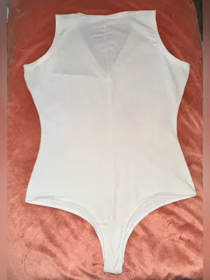 Spanx Suit Yourself Stretch-jersey Bodysuit-White $77 MSRP thumbnail 10