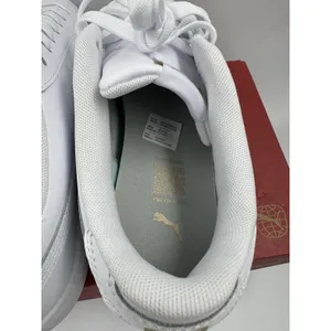PUMA Court Sneaker, White, Women's Casual Low Top Leather Shoes Size 10 thumbnail 8