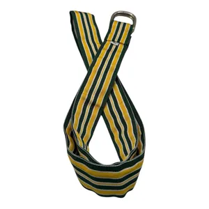Vintage 1980s Green Bay Packers Web Belt – Size L – 43.5” – Striped G Logo thumbnail 5