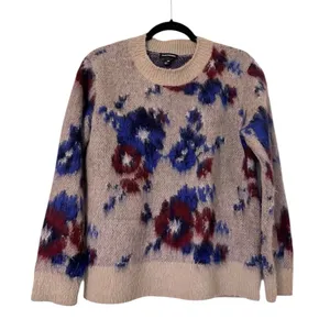 Club Monaco Floral Crew Neck Sweater Womens Small thumbnail 2