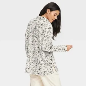 Satin Long Sleeve Button Up Blouse thumbnail 2