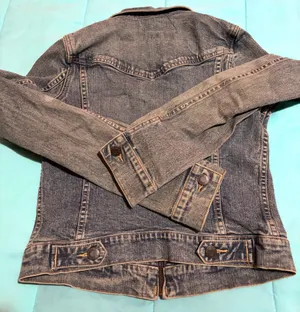 Vintage Abercrombie & Fitch dark washed vintage Jean jacket thumbnail 7
