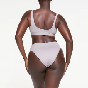 Skims Swim Mid Waist Bottom Chrome Large thumbnail 3