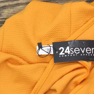 NWT 24seven Comfort Apparel Size Ruffle A-line Knee Length Dress Peach Orange 3X thumbnail 7