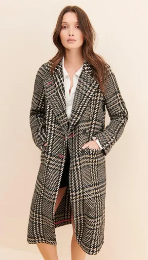 Avec Les Filles Plaid Coat thumbnail 1