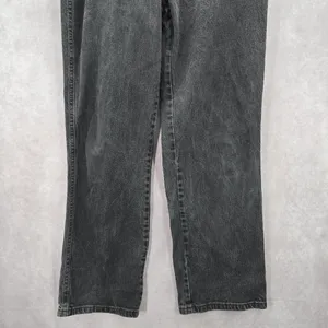 Lee Relaxed Straight Leg Gray Black Denim Pants‎ Jeans 16M thumbnail 4