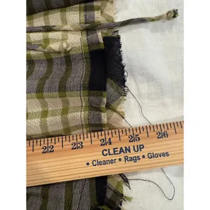 We The Free Ruched Sleeve Fringe Hem Plaid Snap Button Shirt Black Women's Small thumbnail 11